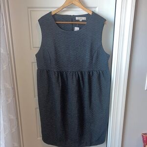 LOFT Women's Gray Maternity Sleeveless Dress